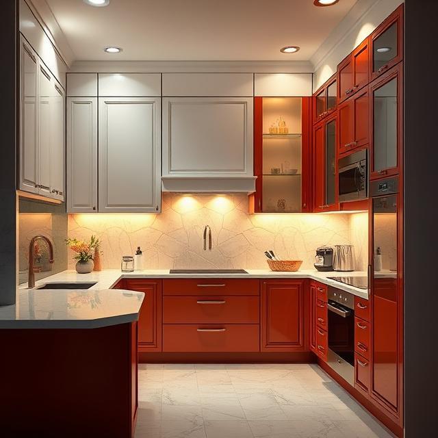 G Shape Modular Kitchen