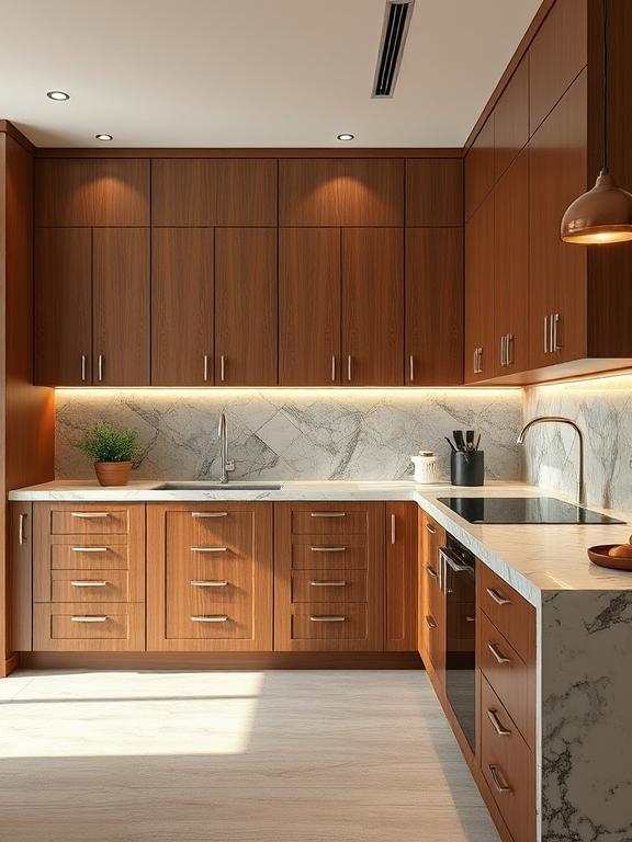 L Shape Modular Kitchen